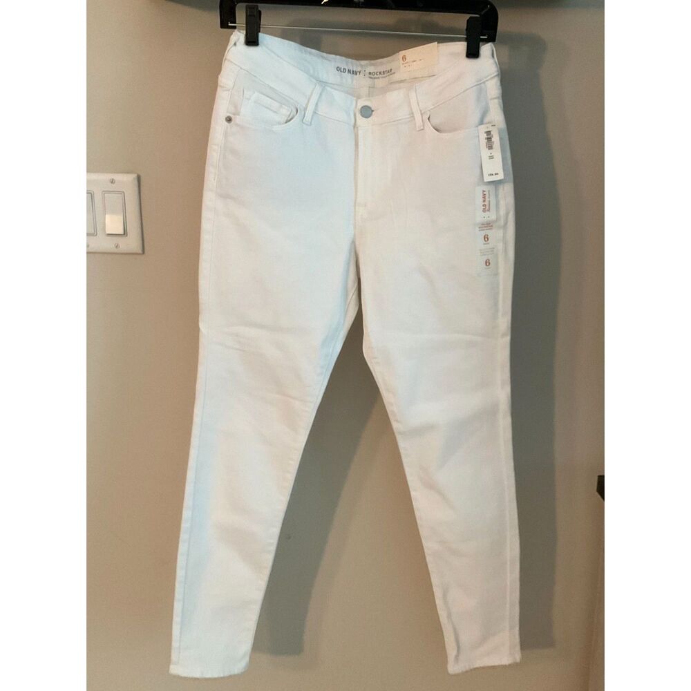 Old Navy - Mid-Rise Rockstar Super Skinny Jeans - 6 Short - Brand New!